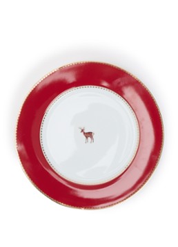 Pip Studio Love Birds ontbijtbord 21 cm Donkerrood - Deal