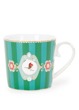 Pip Studio Love Birds Medaillon espressokopje 15 cl Donkergroen - Deal