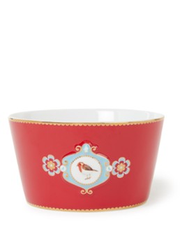 Pip Studio Love Birds Medallion kom 15 cm Steenrood - Deal