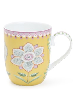 Pip Studio Lily & Lotus kopje 20 cl Okergeel - Deal