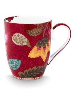 Pip Studio Blooming Tales Fantasy mok Donkerrood - Deal