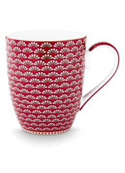 Pip Studio Blooming Tales mok Donkerrood - Deal