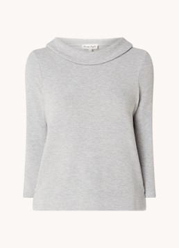 Phase Eight Dames T-shirt met knoopdetail in de kleur Grijsmele
