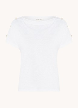 Phase Eight Dames Suzie top met gemêleerd dessin in de kleur Wit