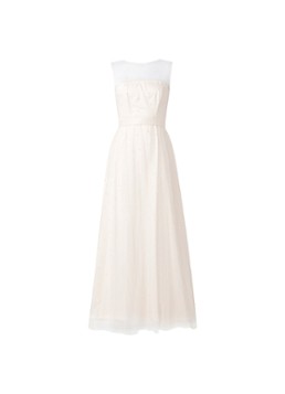 Phase Eight Dames Genova maxi jurk met tule en imitatieparels in de kleur Perzikroze