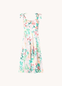 Phase Eight Dames Joyce midi jurk met print in de kleur Groen