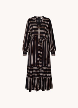 Phase Eight Dames Laura midi tuniekjurk met strikceintuur in de kleur Zwart