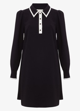 Phase Eight Dames Gina mini jurk met ballonmouw in de kleur Zwart