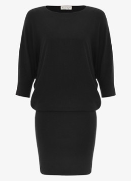 Phase Eight Dames Becca mini jurk met vleermuismouw in de kleur Zwart