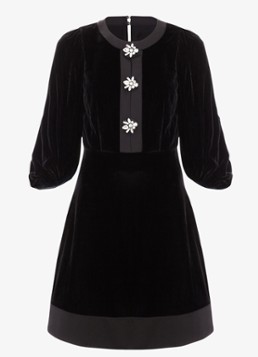 Phase Eight Dames Heidi mini jurk met strass in de kleur Zwart