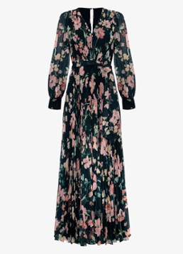 Phase Eight Dames Rosa midi jurk met bloemenprint in de kleur Zeegroen