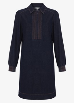 Phase Eight Dames Gabi mini tuniekjurk van denim in de kleur Indigo