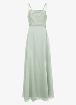Phase Eight Dames Marcie Green maxi jurk met plooien in de kleur Lindegroen
