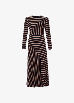 Phase Eight Dames Mia midi jurk met grafische print in de kleur Multicolor