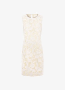 Phase Eight Dames Bryony mini jurk met broderie in de kleur Geel