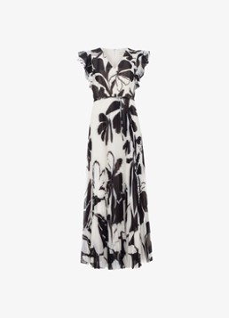 Phase Eight Dames Uma maxi jurk met bloemenprint in de kleur Zwart