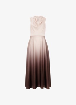 Phase Eight Dames Midi jurk met watervalhals in de kleur Creme
