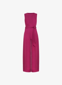 Phase Eight Dames Janine wide leg jumpsuit met plooien in de kleur Fuchsia