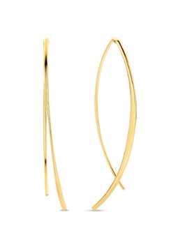 Jackie 14K Gold Dames Jackie JKE23.359 Dames Oorhangers Goud 4cm