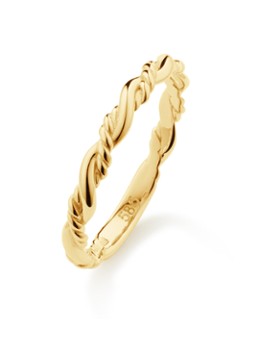Jackie 14K Gold Dames Amalia ring van 14 karaat geelgoud in de kleur Goud, maat: 56