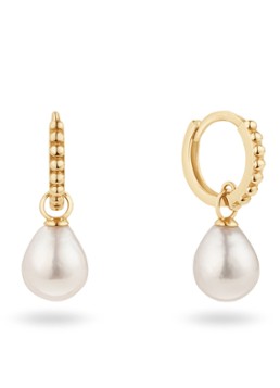 Jackie 14K Gold Dames Camps Pearl Bay oorringen van 14 karaat geelgoud