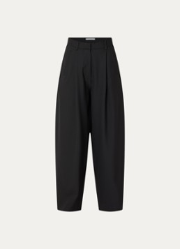 By-bar Dames Jule high waist wide fit pantalon met steekzakken in de kleur Zwart, maat: XL