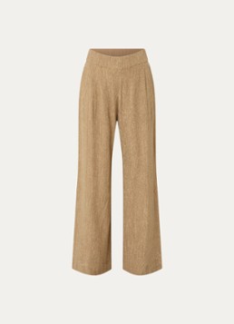 By-bar Dames Benji high waist loose fit pantalon met lurex in de kleur Goud, maat: XL