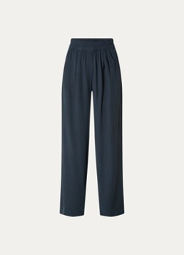By-bar Dames Benji high waist wide fit broek met steekzakken in de kleur Donkergrijs, maat: M