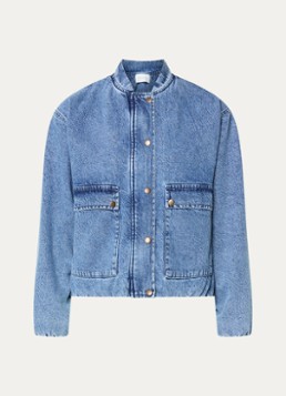 By-bar Dames Maggie spijkerjas met klepzakken in de kleur Indigo, maat: XL