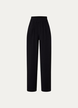 By-bar Dames Benji high waist wide fit pantalon met steekzakken in de kleur Zwart, maat: M