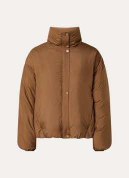By-bar Dames Joy gewatteerd jack met opstaand kraag en steekzakken in de kleur Cognac, maat: S