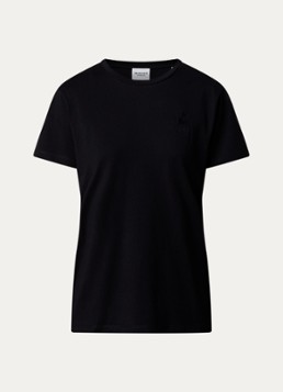 Isabel Marant Dames Aby T-shirt met logoborduring in de kleur Zwart, maat: XL