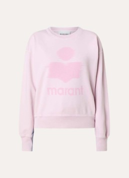Isabel Marant Dames Mobyli sweater met logoprint in de kleur Lichtroze, maat: 34