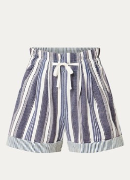 Isabel Marant Dames Joely high waist straight fit korte broek met steekzakken in de kleur Gebroken wit, maat: 40
