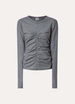 Isabel Marant Dames Dalesa top in wolblend met stretch in de kleur Grijs, maat: 38