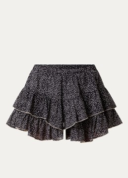 Isabel Marant Dames Jocadia mini broekrok met stippenprint in de kleur Zwart, maat: 40