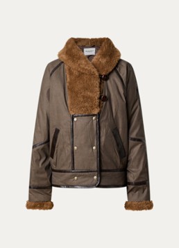 Isabel Marant Dames Jack in wolblend met steekzakken in de kleur Lichtbruin, maat: 36