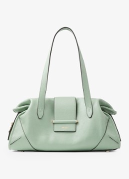Jimmy Choo Dames Bar Holdall Medium schoudertas van lamsleer in de kleur Groen