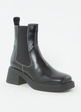 Vagabond Shoemakers Dames Dorah chelsea boot van leer in de kleur Zwart, maat: 39