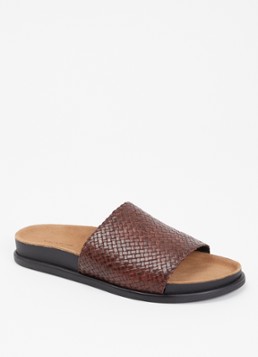 Vagabond Shoemakers Dames Effie slipper van leer in de kleur Roodbruin, maat: 38
