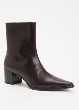 Vagabond Shoemakers Dames Giselle enkellaarsje van leer in de kleur Chocoladebruin, maat: 36