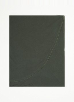LES Atelier Dames Hoofdoek met logo 180 x 80 cm in de kleur Middengrijs, maat: ONE SIZE
