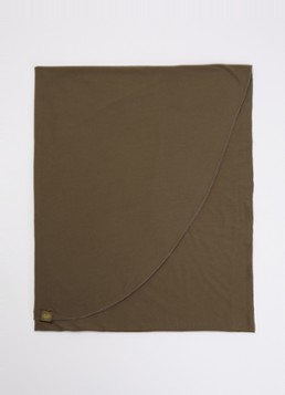 LES Atelier Dames Hoofdoek met logo 180 x 80 cm in de kleur Hazelnootbruin, maat: ONE SIZE