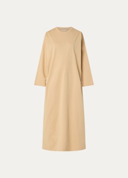 LES Atelier Dames Ilya maxi jurk met borduring in de kleur Khaki, maat: M