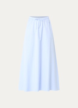 LES Atelier Dames Luna maxi A-lijn rok met steekzakken in de kleur Lichtblauw, maat: M