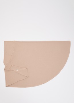 LES Atelier Dames Hoofddoek 55 x 40 cm in de kleur Beige, maat: ONE SIZE