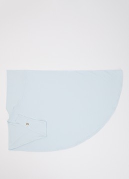 LES Atelier Dames Hoofddoek 55 x 40 cm in de kleur Lichtblauw, maat: ONE SIZE