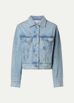Fear of God Essentials Dames Spijkerjas met steekzakken in de kleur Indigo, maat: S