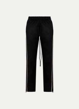 Fear of God Essentials Dames Low waist slim fit joggingbroek met steekzakken in de kleur Zwart, maat: L