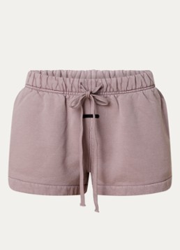 Fear of God Essentials Dames Low waist loose fit korte broek met steekzakken in de kleur Oudroze, maat: XS